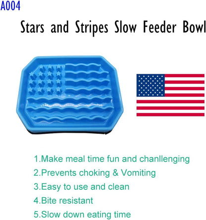 Slow Feeding Bowl,Slow Feeder Dog Bowls,Puzzle Feeder Bloat Stop to Slow down Eating,Pet Slower Food Feeding Dishes for Medium Small Breed & Puppies